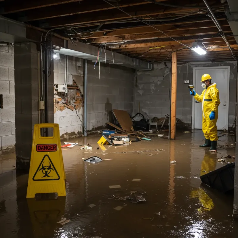 Flooded Basement Electrical Hazard in Apollo, PA Property